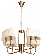 Люстра MW-Light София 10 355014608 цвет плафона/подвески Бежевый, цвет арматуры Медь-1