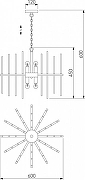 Люстра Bogate's Allure 356/6 Smart латунь цвет плафона/подвески Латунь, Прозрачный, цвет арматуры Латунь-5