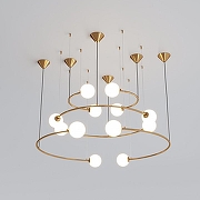 Люстра Bogate's Brook 359/12 латунь цвет плафона/подвески Белый, цвет арматуры Латунь-1