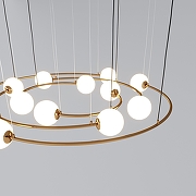 Люстра Bogate's Brook 359/12 латунь цвет плафона/подвески Белый, цвет арматуры Латунь-3