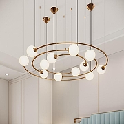 Люстра Bogate's Brook 359/12 латунь цвет плафона/подвески Белый, цвет арматуры Латунь-5