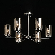 Люстра на штанге De City Каталина 7 361012206 цвет плафона/подвески Серый, цвет арматуры Хром-1