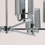 Люстра на штанге De City Каталина 7 361012206 цвет плафона/подвески Серый, цвет арматуры Хром-5