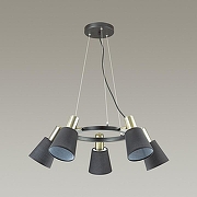 Люстра Lumion Marcus 3638/5 цвет плафона/подвески Черный, цвет арматуры Бронза, Черный-3