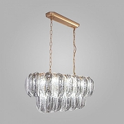 Люстра Bogate's Callas 365/10 цвет плафона/подвески Дымчатый, Прозрачный, цвет арматуры Латунь-1