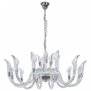 Люстра Newport 3650 3654+12/C nickel цвет плафона/подвески Прозрачный, цвет арматуры Прозрачный, Никель-1