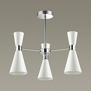 Люстра на штанге Lumion Quinn 3661/3C цвет плафона/подвески Белый, цвет арматуры Хром-1