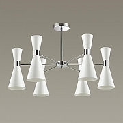 Люстра на штанге Lumion Quinn 3661/6C цвет плафона/подвески Белый, цвет арматуры Хром-1