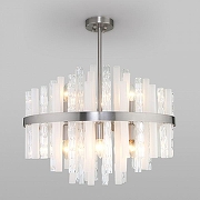 Люстра на штанге Bogate's Hollis 367/9 Smart цвет плафона/подвески Белый, Прозрачный, цвет арматуры Никель-1