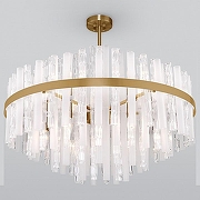 Люстра на штанге Bogate's Hollis 368/12 Smart цвет плафона/подвески Белый, Прозрачный, цвет арматуры Латунь