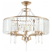 Люстра на штанге Arte Milano Sorrento-1009 371009/8/50/600 GD цвет плафона/подвески Прозрачный, цвет арматуры Золото