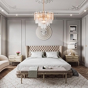 Люстра на штанге Arte Milano Sorrento-1309 371309/6/300/400 GD цвет плафона/подвески Прозрачный, Оранжевый, цвет арматуры Золото-3