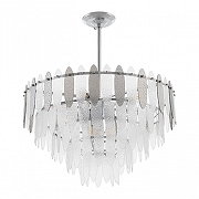 Люстра на штанге Arte Milano Sorrento-1309 371309/9/300/580 CR цвет плафона/подвески Светло-серый, Прозрачный, цвет арматуры Хром-1