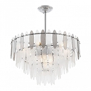 Люстра на штанге Arte Milano Sorrento-1309 371309/9/300/580 CR цвет плафона/подвески Светло-серый, Прозрачный, цвет арматуры Хром-2