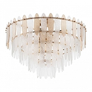 Люстра на штанге Arte Milano Sorrento-1309 371309/9/40/580 GD цвет плафона/подвески Прозрачный, Оранжевый, цвет арматуры Золото-1