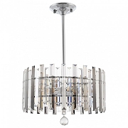 Люстра на штанге Arte Milano Sorrento-1409 371409/5/350/400 CR цвет плафона/подвески Светло-серый, Прозрачный, цвет арматуры Хром