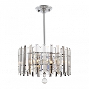 Люстра на штанге Arte Milano Sorrento-1409 371409/5/350/400 CR цвет плафона/подвески Светло-серый, Прозрачный, цвет арматуры Хром-2
