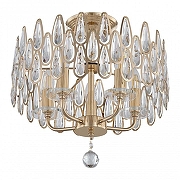 Люстра на штанге Arte Milano Sorrento-2009 372009/5/80/400 GD цвет плафона/подвески Прозрачный, цвет арматуры Золото-2