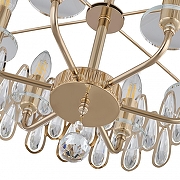 Люстра на штанге Arte Milano Sorrento-2009 372009/6/80/490 GD цвет плафона/подвески Прозрачный, цвет арматуры Золото-4