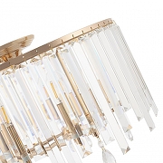 Люстра на штанге Arte Milano Sorrento-2509 372509/5/250/400 GD цвет плафона/подвески Прозрачный, цвет арматуры Золото-4