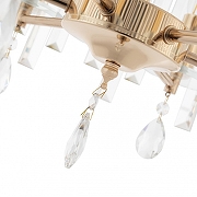 Люстра на штанге Arte Milano Sorrento-2509 372509/5/250/400 GD цвет плафона/подвески Прозрачный, цвет арматуры Золото-5