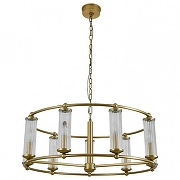 Люстра Newport ERICA 3729/C brass цвет плафона/подвески Прозрачный, цвет арматуры Латунь