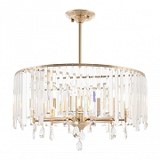 Люстра на штанге Arte Milano Sorrento-2509 372509/8/250/590 GD цвет плафона/подвески Прозрачный, цвет арматуры Золото-1