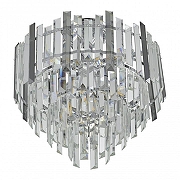 Люстра на штанге Arte Milano Sorrento-4409 374409/6/60/400 CR цвет плафона/подвески Светло-серый, Прозрачный, цвет арматуры Хром-1