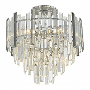 Люстра на штанге Arte Milano Sorrento-4409 374409/6/60/400 CR цвет плафона/подвески Светло-серый, Прозрачный, цвет арматуры Хром-2