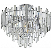 Люстра на штанге Arte Milano Sorrento-4409 374409/7/60/470 CR цвет плафона/подвески Светло-серый, Прозрачный, цвет арматуры Хром