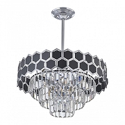 Люстра на штанге Arte Milano Sorrento-5009 375009/4+2/300/480 CR цвет плафона/подвески Прозрачный, Хром, цвет арматуры Хром-2