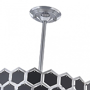 Люстра на штанге Arte Milano Sorrento-5009 375009/4+2/300/480 CR цвет плафона/подвески Прозрачный, Хром, цвет арматуры Хром-4