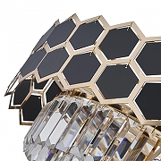 Люстра на штанге Arte Milano Sorrento-5009 375009/4+2/300/480 GD цвет плафона/подвески Прозрачный, Хром, цвет арматуры Золото-6