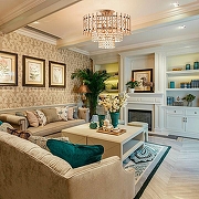 Люстра на штанге Arte Milano Sorrento-6109 376109/6/30/390 GD цвет плафона/подвески Прозрачный, цвет арматуры Золото