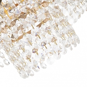 Люстра на штанге Arte Milano Sorrento-6109 376109/7/30/490 GD цвет плафона/подвески Прозрачный, цвет арматуры Золото-3