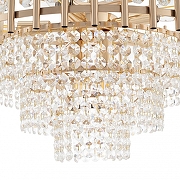 Люстра на штанге Arte Milano Sorrento-6109 376109/7/30/490 GD цвет плафона/подвески Прозрачный, цвет арматуры Золото-4