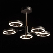 Люстра на штанге De City Драйв 13 377013905 цвет плафона/подвески Белый, Черный, цвет арматуры Черный-1