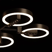 Люстра на штанге De City Драйв 13 377013905 цвет плафона/подвески Белый, Черный, цвет арматуры Черный-3