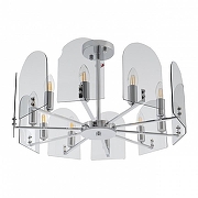 Люстра на штанге Arte Milano Sorrento-7309 377309/10/580 CR цвет плафона/подвески Светло-серый, цвет арматуры Хром-2