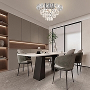 Люстра на штанге Arte Milano Sorrento-8109 378109/7/470 CR цвет плафона/подвески Прозрачный, цвет арматуры Хром