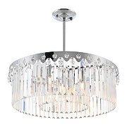 Люстра на штанге Arte Milano Sorrento-8909 378909/8/300/580 CR цвет плафона/подвески Прозрачный, цвет арматуры Хром-1
