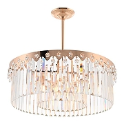 Люстра на штанге Arte Milano Sorrento-8909 378909/8/300/580 GD цвет плафона/подвески Прозрачный, цвет арматуры Золото-1