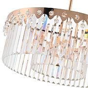 Люстра на штанге Arte Milano Sorrento-8909 378909/8/300/580 GD цвет плафона/подвески Прозрачный, цвет арматуры Золото-2