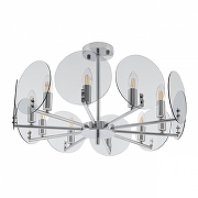 Люстра на штанге Arte Milano Sorrento-9309 379309/10/600 CR цвет плафона/подвески Светло-серый, цвет арматуры Хром-1