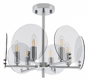 Люстра на штанге Arte Milano Sorrento-9309 379309/6/390 CR цвет плафона/подвески Светло-серый, цвет арматуры Хром