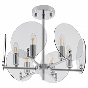 Люстра на штанге Arte Milano Sorrento-9309 379309/6/390 CR цвет плафона/подвески Светло-серый, цвет арматуры Хром-2