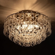 Люстра Bogate's Cappio 380/8 цвет плафона/подвески Прозрачный, цвет арматуры Никель-1