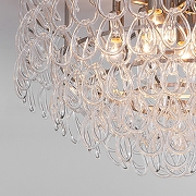 Люстра Bogate's Cappio 380/8 цвет плафона/подвески Прозрачный, цвет арматуры Никель-4