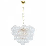 Люстра Newport TERESA 3850/73 C gold цвет плафона/подвески Прозрачный, цвет арматуры Золото