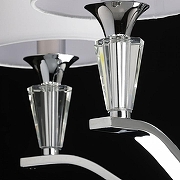 Люстра MW-Light Палермо 29 386018305 цвет плафона/подвески Белый, цвет арматуры Прозрачный, Хром-6